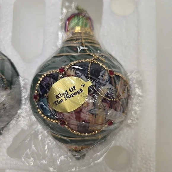 Vtg‎ Wizard of Oz Ornaments Bradford Editions Heirloom Porcelain 2000 Set - Picture 4 of 4